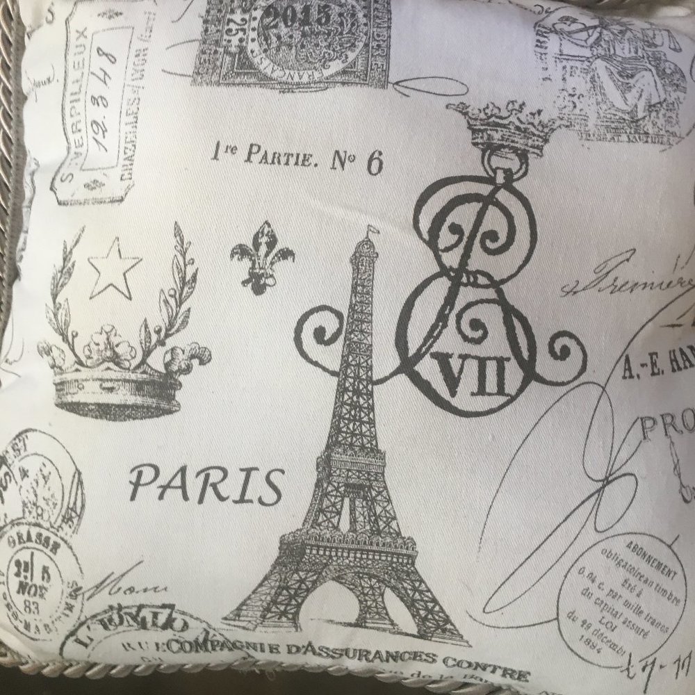Paris Handmade Decorative Pillow
